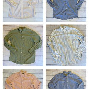 Sonoma Mens Long Sleeve Button Up Size Large Bundle of 6